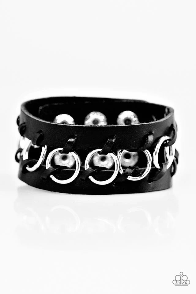 Pulsera Paparazzi ~ Rebel Revelry - Negro