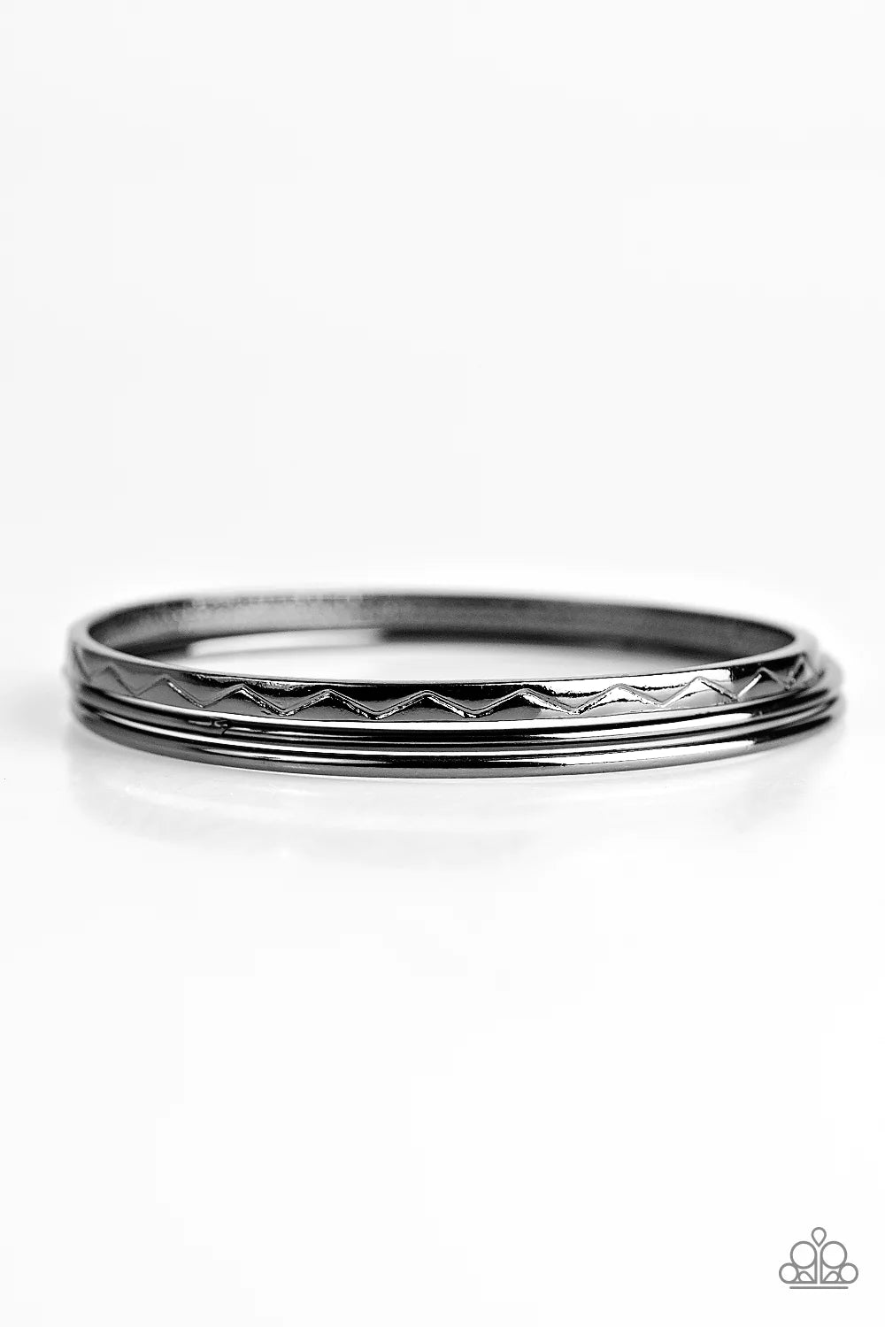 Pulsera Paparazzi ~ Metro Maverick - Negro