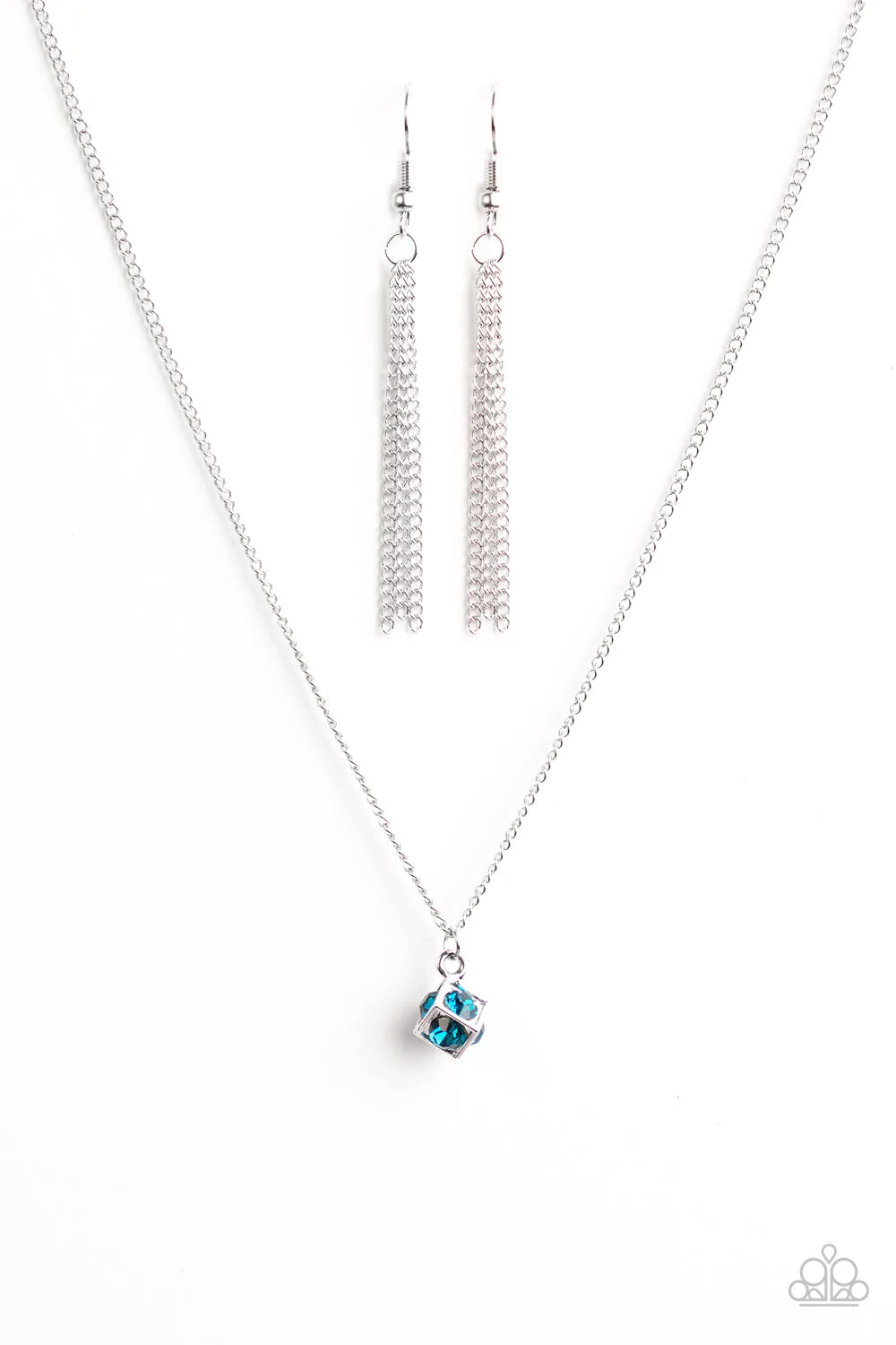 Paparazzi Necklace ~ BOX-buster - Blue