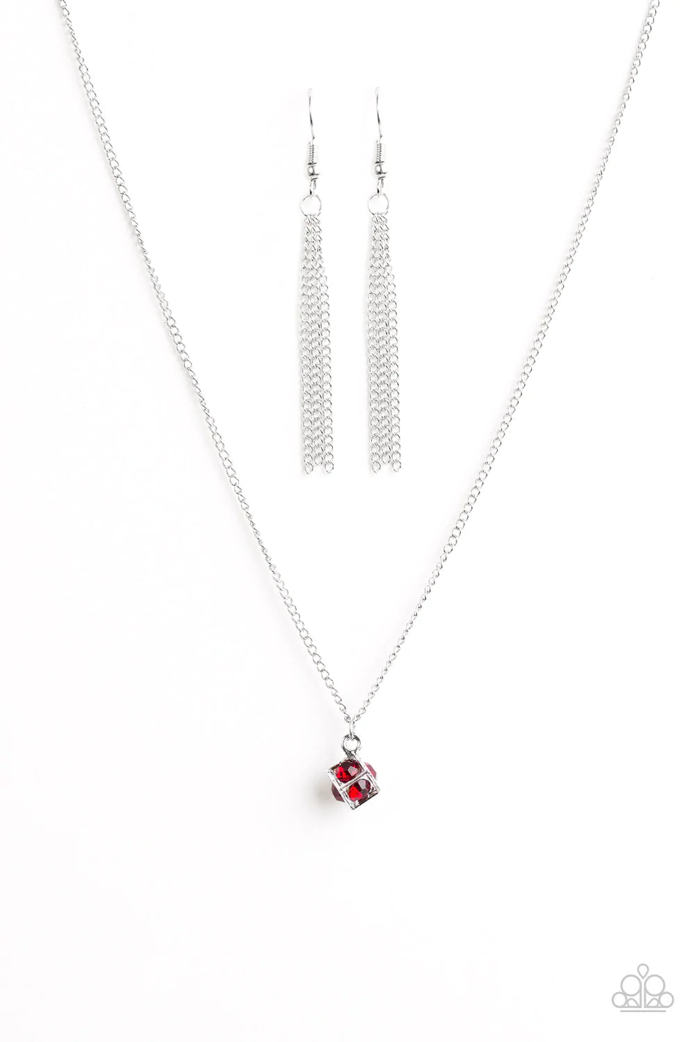 Paparazzi Necklace ~ BOX-buster - Red