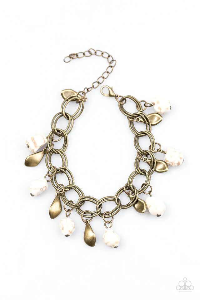 Paparazzi Bracelet ~ Walk With Nature - White