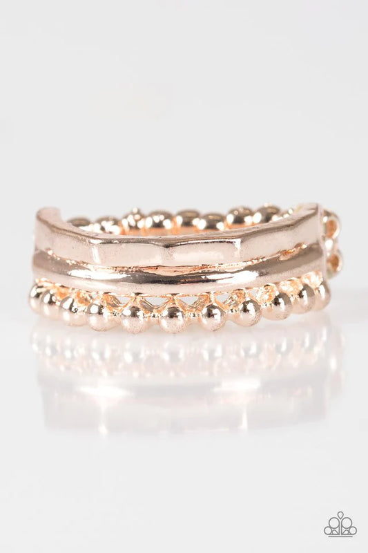 Paparazzi Ring ~ Tools Of The Trade - Rose Gold