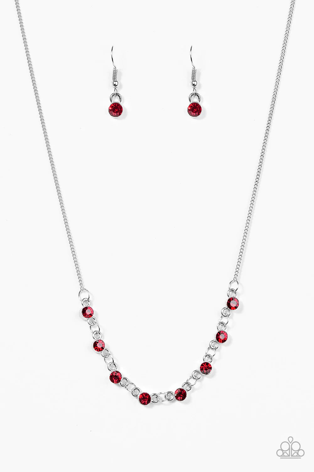 Paparazzi Necklace ~ Stay Sparkly - Red