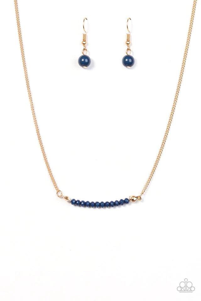 Paparazzi Necklace ~ Country Roads - Blue
