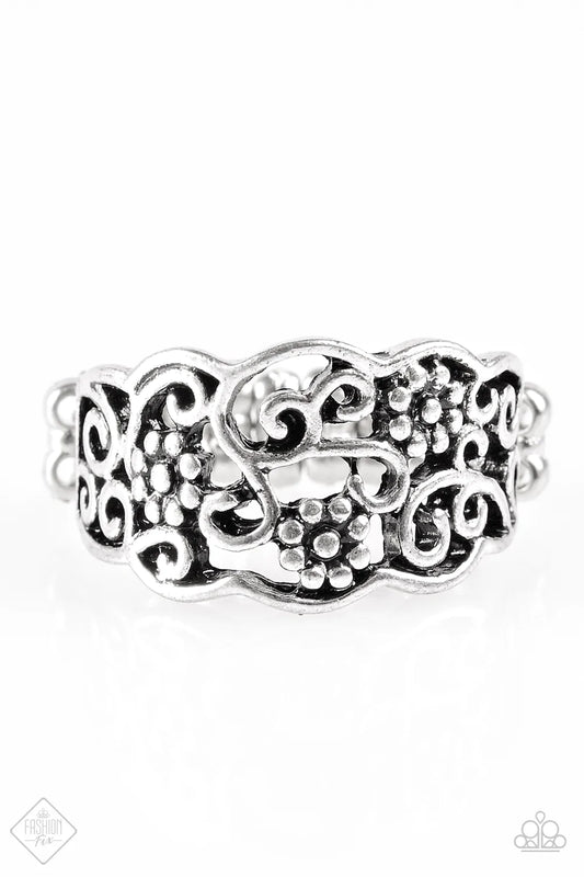Paparazzi Ring ~ Wild About Wildflowers - Silver