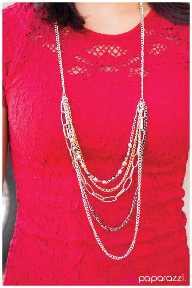 Collar Paparazzi ~ Armonía perfecta - Plata