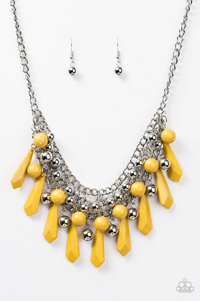 Paparazzi Necklace ~ Diva Dynamics - Yellow