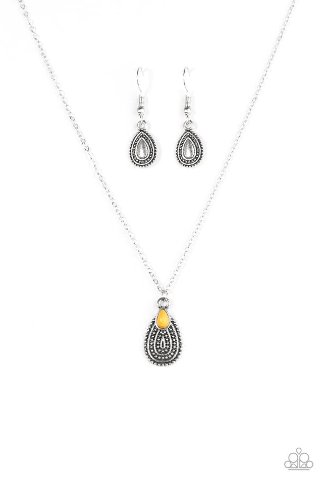 Paparazzi Necklace ~ Desert Storm - Yellow