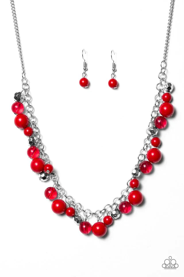 Paparazzi Necklace ~ Wander With Wonder - Red