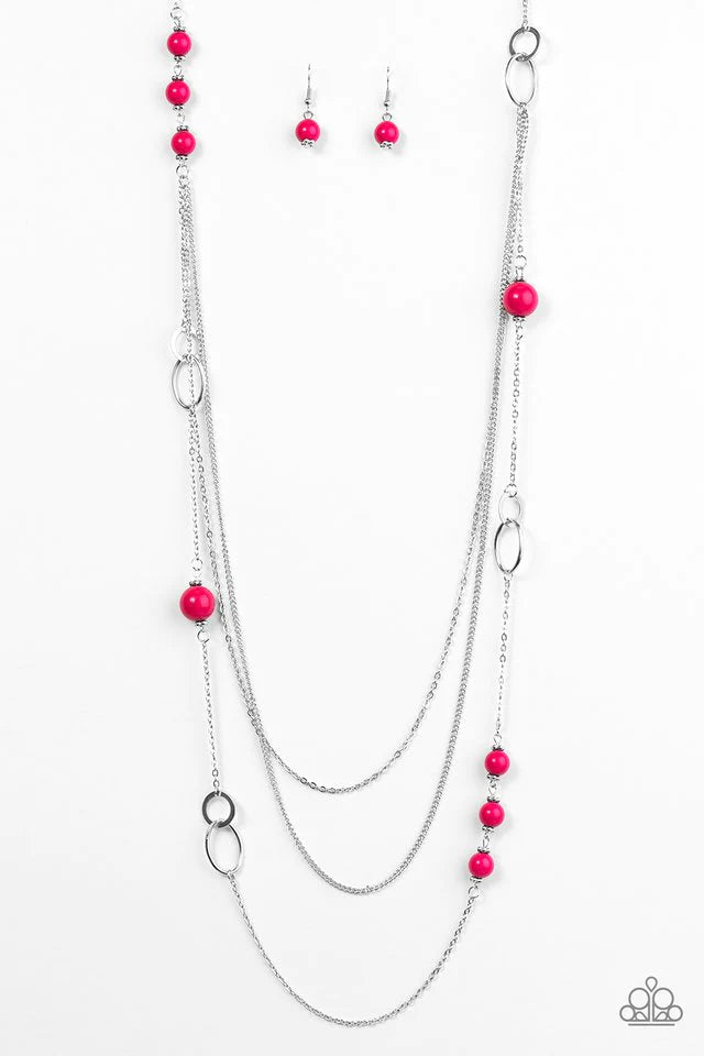 Collar Paparazzi ~ ¡Absolutamente perfecto! - Rosa