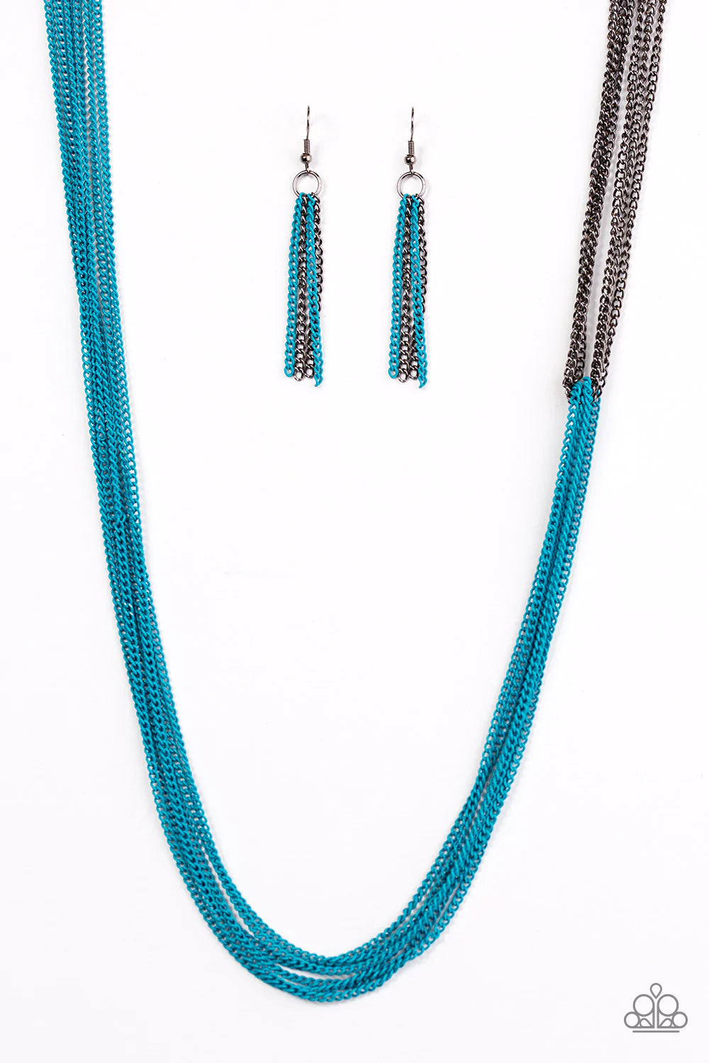 Paparazzi Necklace ~ No CHAIN, No Gain - Blue