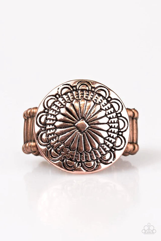 Paparazzi Ring ~ Seasonal Spinster - Copper