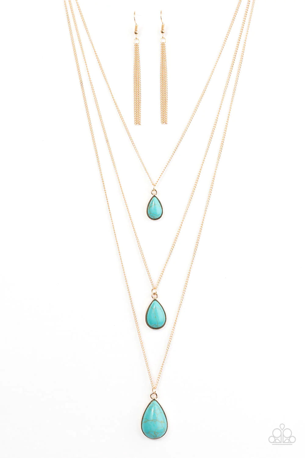 Collar Paparazzi ~ Lágrimas de montaña - Azul