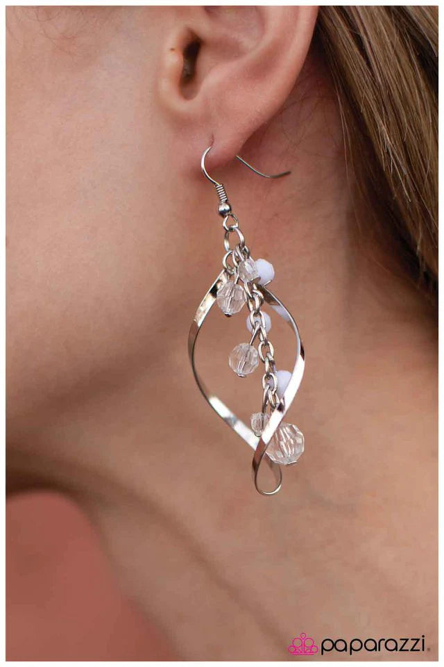 Paparazzi Earring ~ Simply Irresistible - White