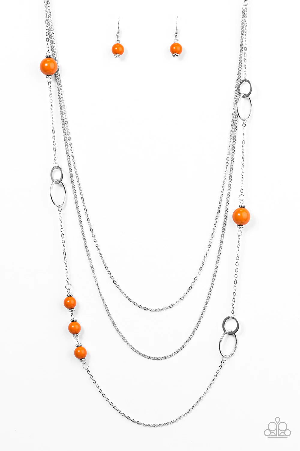 Collar Paparazzi ~ ¡Absolutamente perfecto! - Naranja
