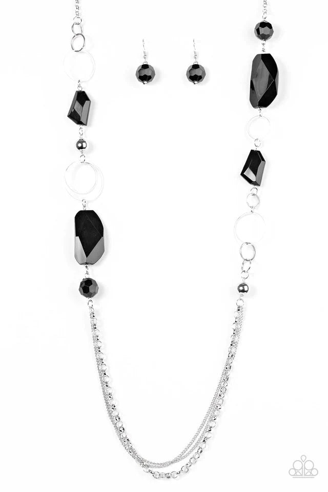 Collar Paparazzi ~ UNA JOYA EN BRUTO - Negro