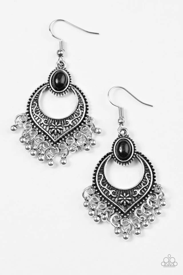 Paparazzi Earring ~ Wild Wanderings - Black