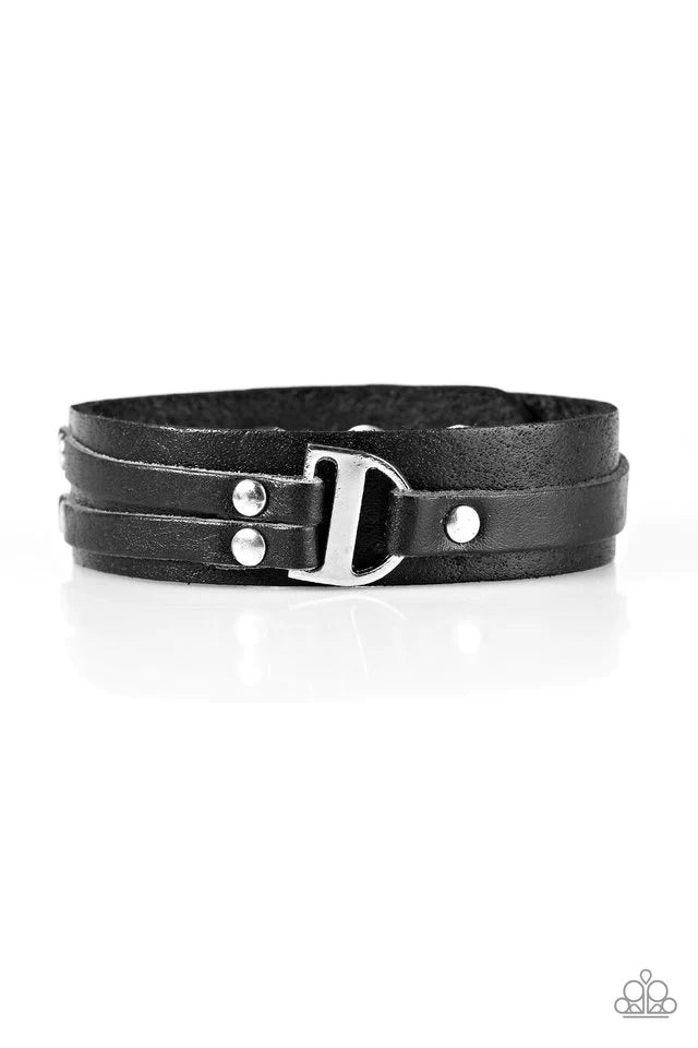 Pulsera Paparazzi ~ Urban Edge - Negro