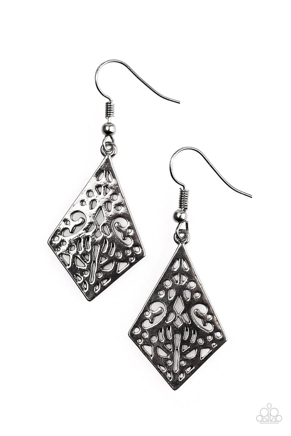 Paparazzi Earring ~ Soar and Shine - Black