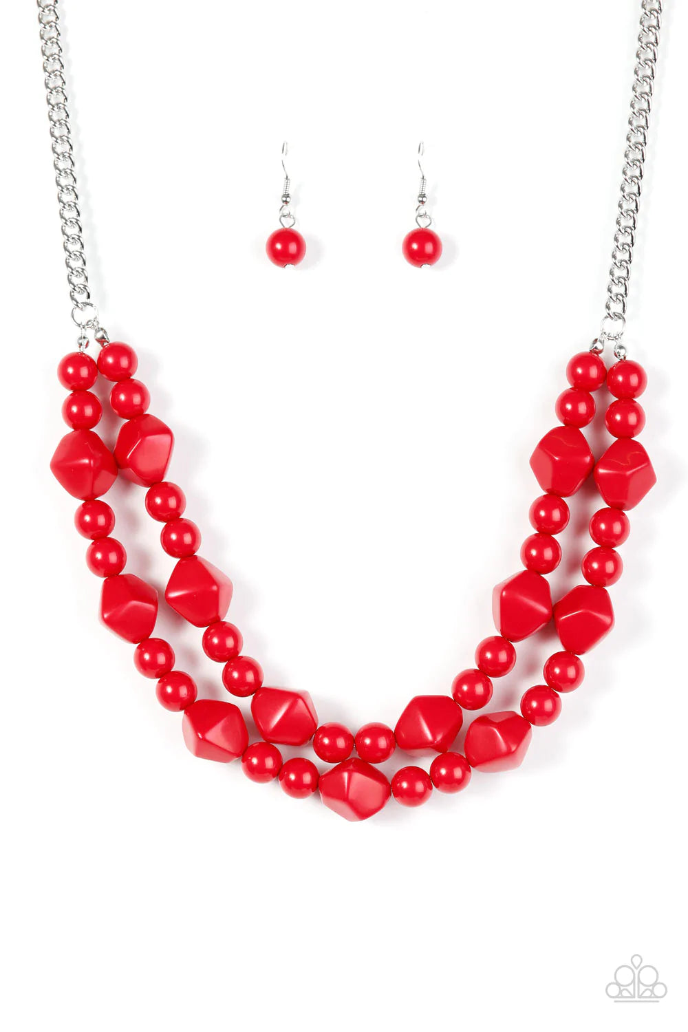 Paparazzi Necklace ~ Galapagos Glam - Red