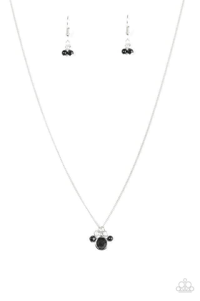 Paparazzi Necklace ~ Always GLASSY - Black
