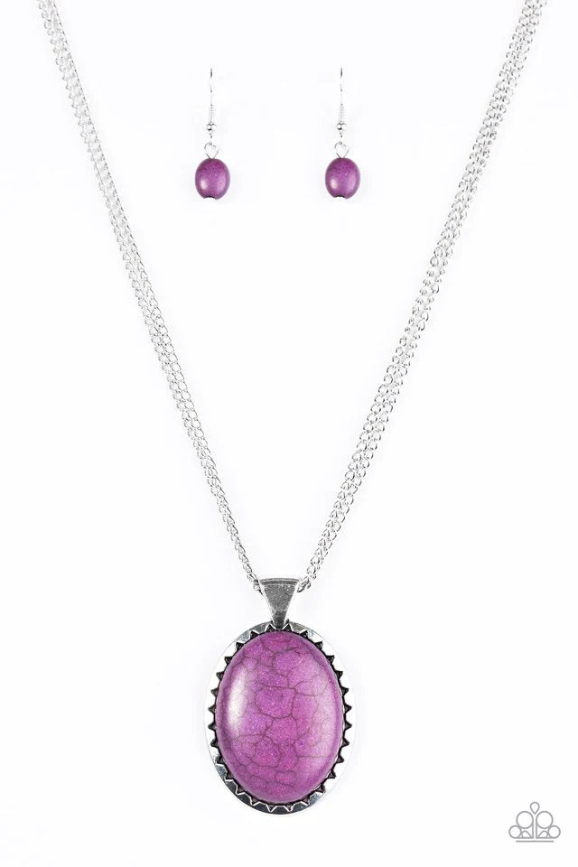 Collar Paparazzi ~ Creek Chic - Púrpura