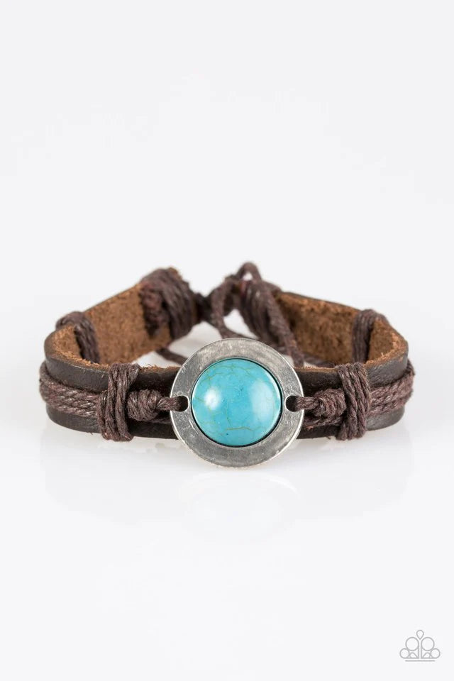 Pulsera Paparazzi ~ Hit The LANDMARK - Azul