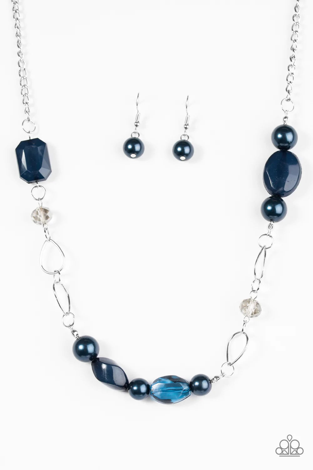 Paparazzi Necklace ~ Beam Away - Blue