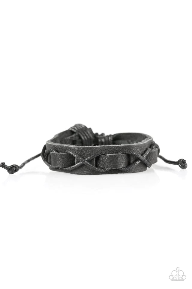 Paparazzi Bracelet ~ Trail Finder - Black