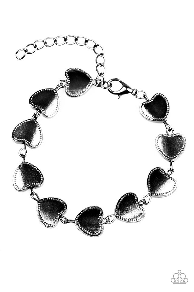 Pulsera Paparazzi ~ Nothing But HEART BEAT - Negro