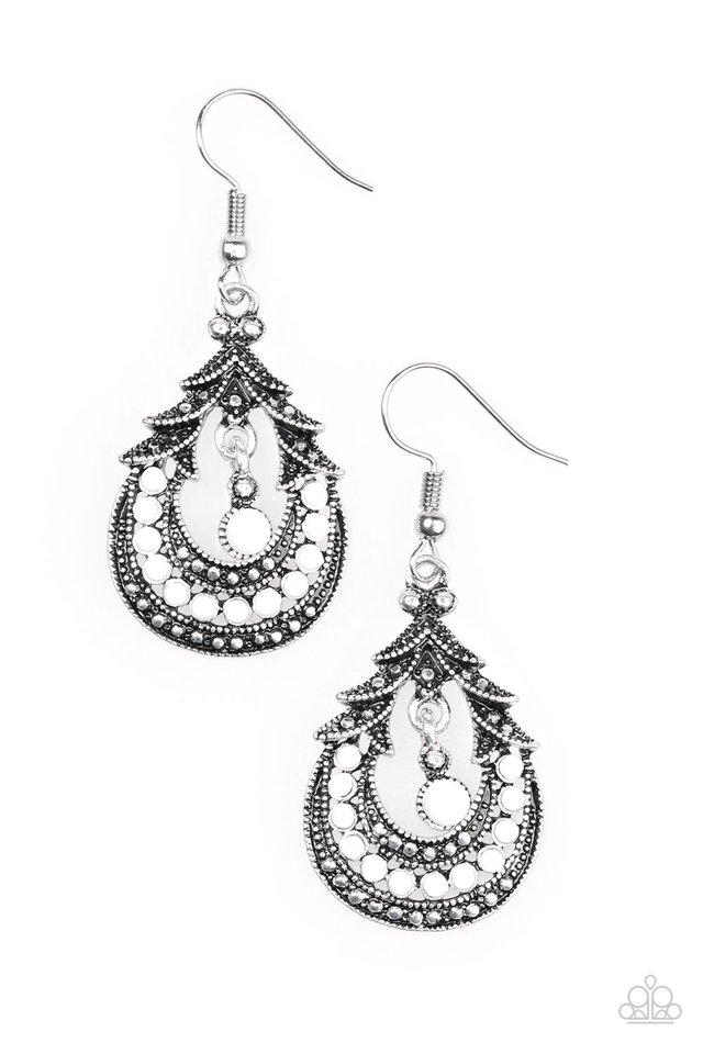Paparazzi Earring ~ Holi - White