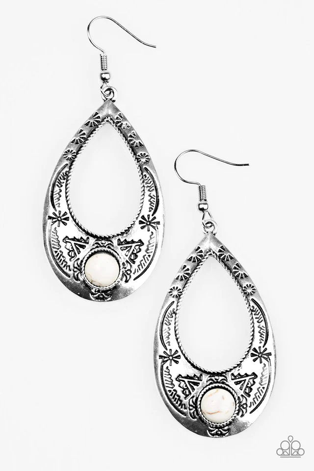 Paparazzi Earring South Pacific White Paparazzi Jewelry Online