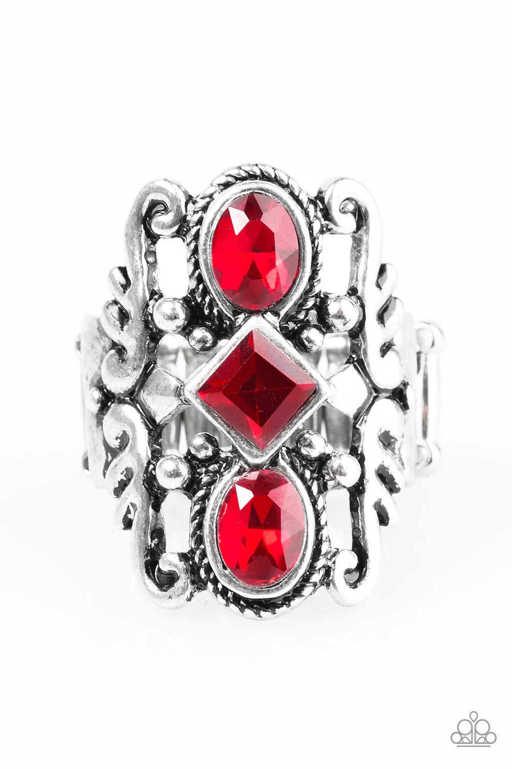 Anillo Paparazzi ~ Tiki Twinkle - Rojo