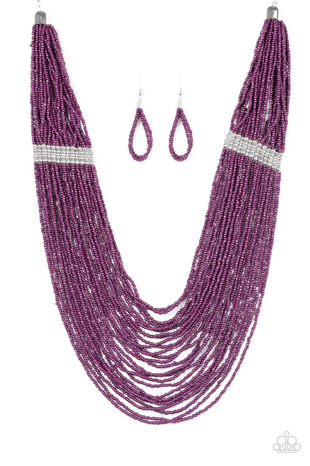 Paparazzi Necklace ~ We Got The BEAD! - Purple