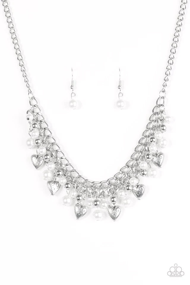 Paparazzi Necklace ~ Self Love - White