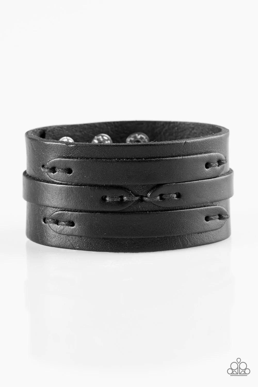 Paparazzi Bracelet ~ Cut A RUGGED - Black