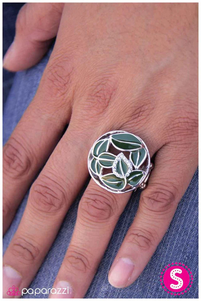Paparazzi Ring ~ Do Not Leaf It to Chance - Green