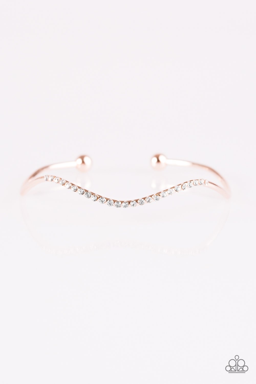 Paparazzi Bracelet ~ No Small Shimmer - Rose Gold