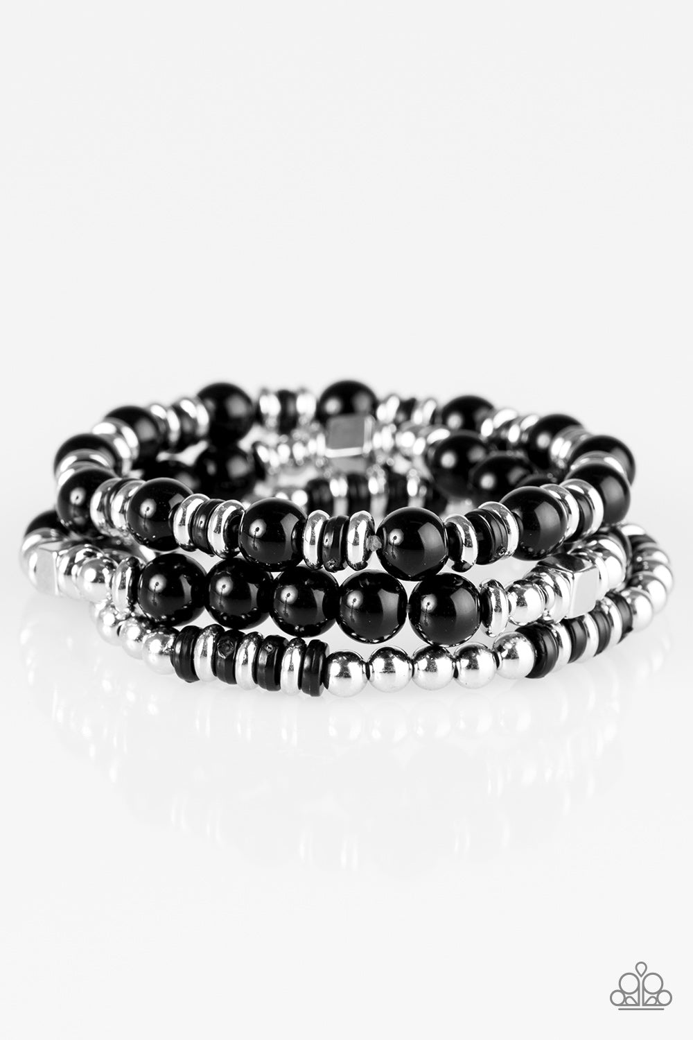 Pulsera Paparazzi ~ Bermuda Beauty - Negro
