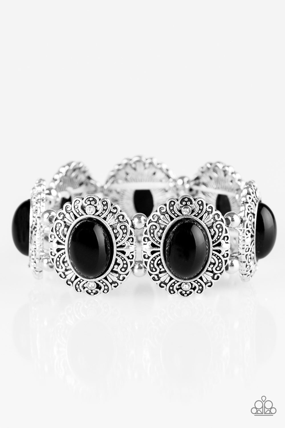 Paparazzi Bracelet ~ Ventura Vogue - Black