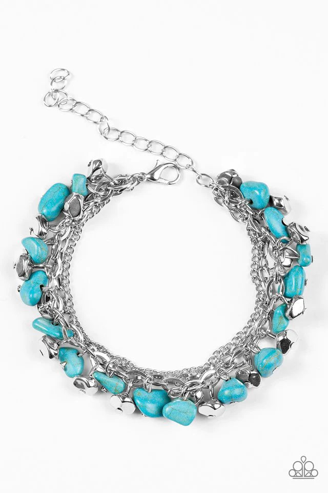 Pulsera Paparazzi ~ Acantilados de colores - Azul