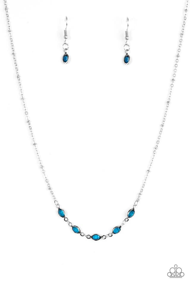 Paparazzi Necklace ~ Take Center Stage - Blue