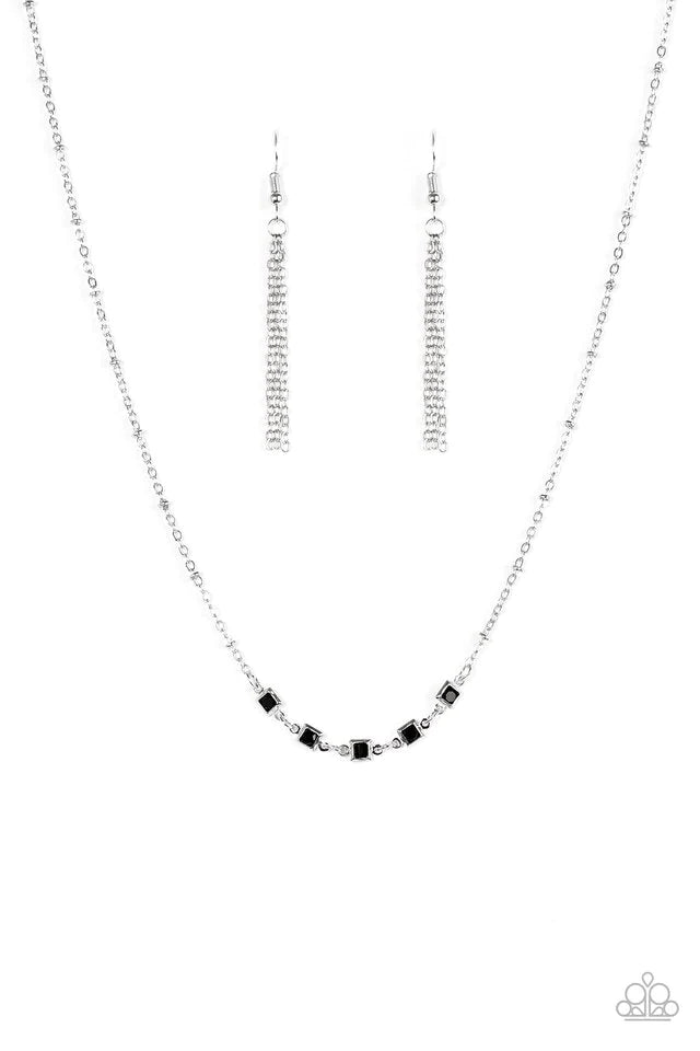 Paparazzi Necklace ~ GLEAM World - Black