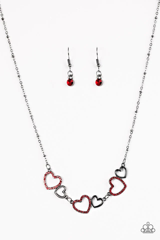Paparazzi Necklace ~ A LUST-Have - Red