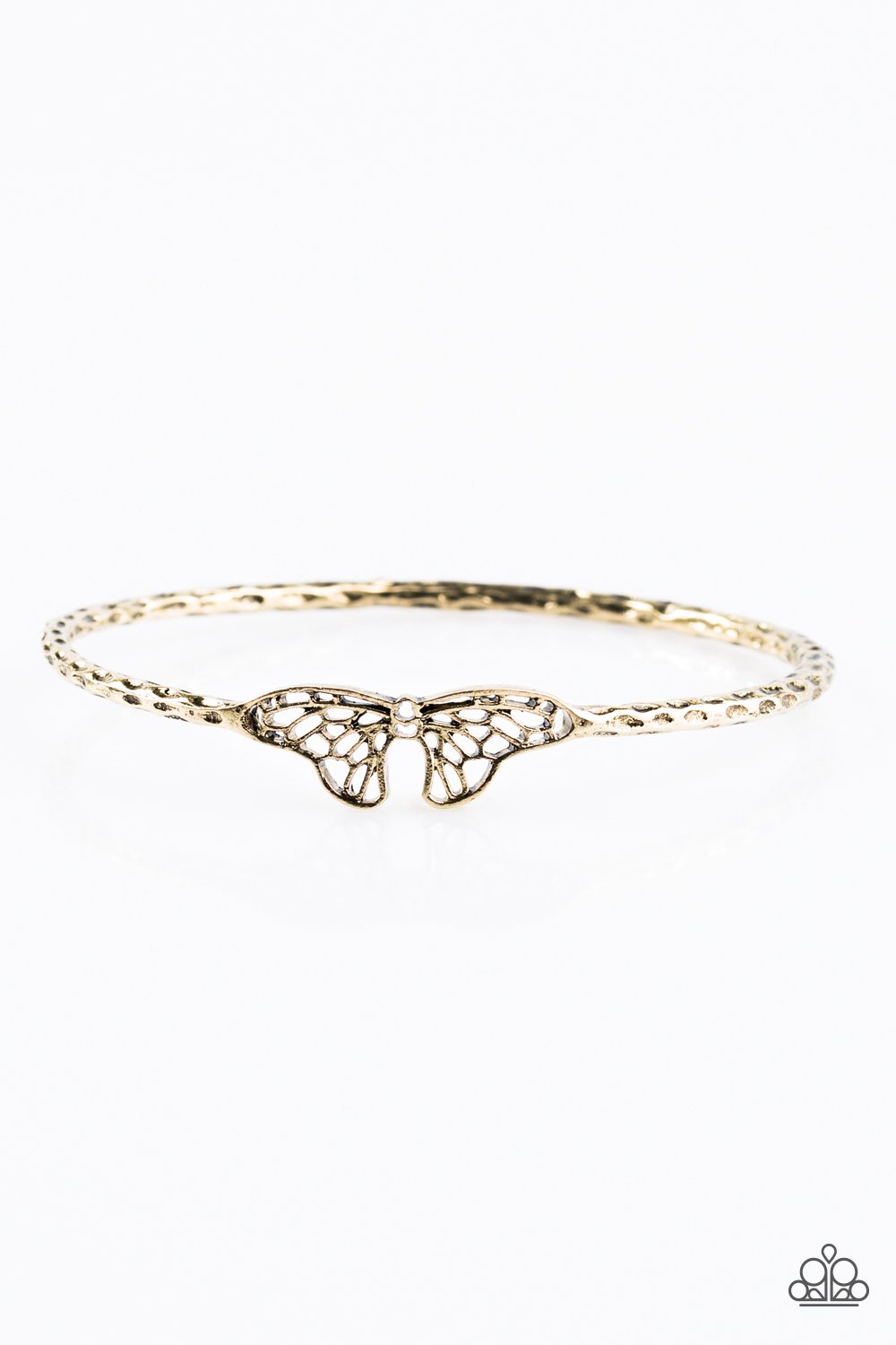 Pulsera Paparazzi ~ Belleza de mariposa - Latón