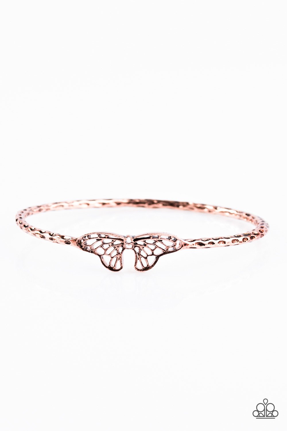 Pulsera Paparazzi ~ Belleza de mariposa - Cobre