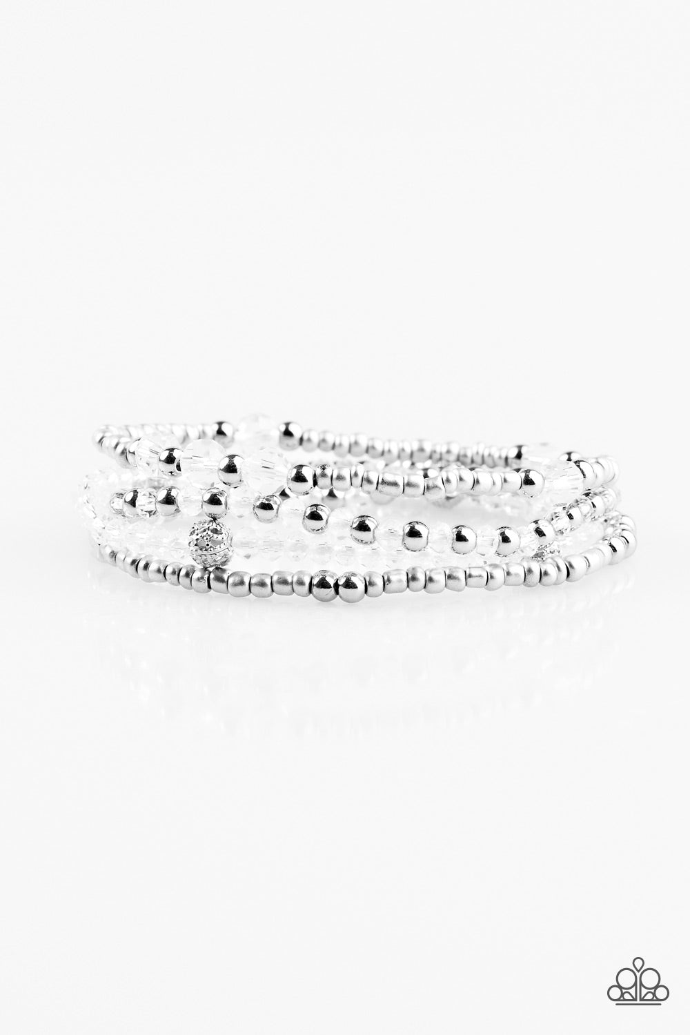 Paparazzi Bracelet ~ All Glam - White