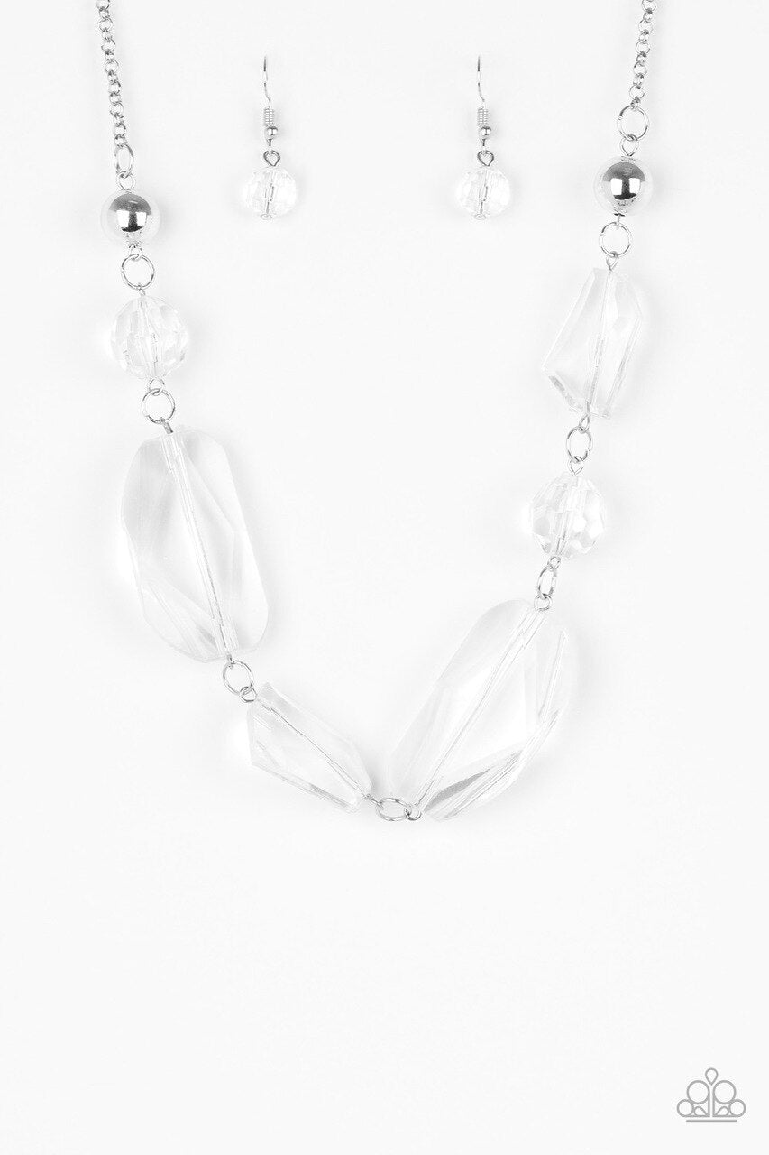 Paparazzi Necklace ~ Luminous Luminary - White