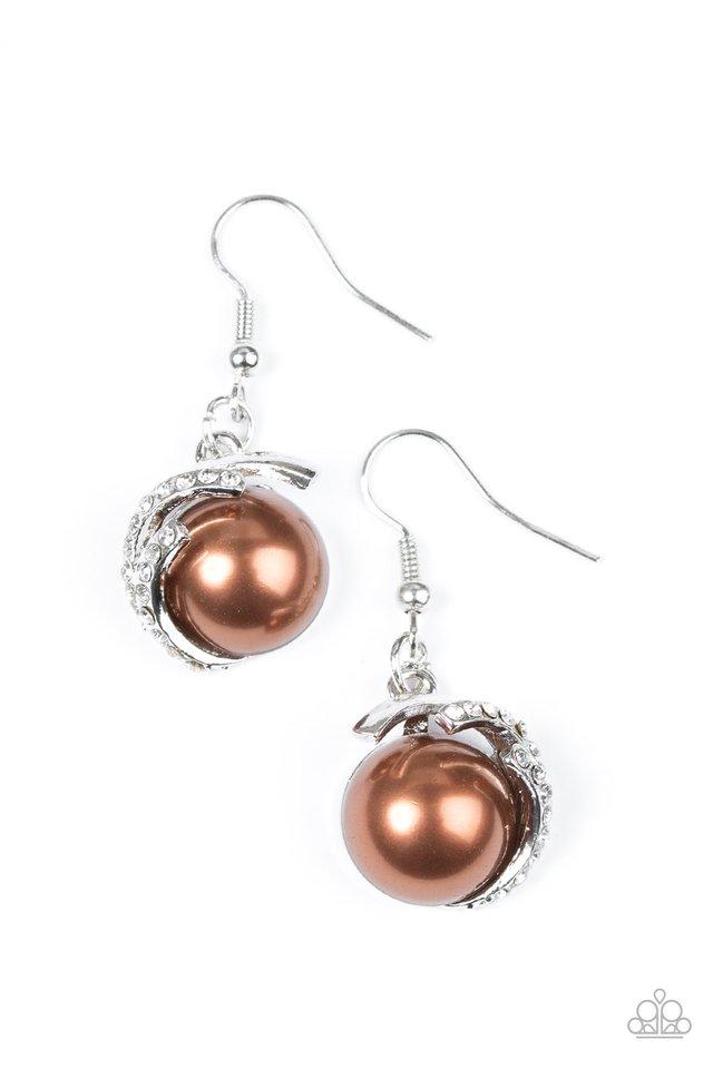 Paparazzi Earring ~ What You SEA Is What You Get - Brown