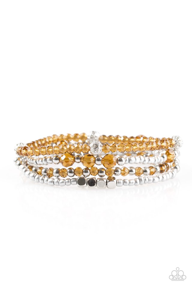 Paparazzi Bracelet ~ All Glam - Brown